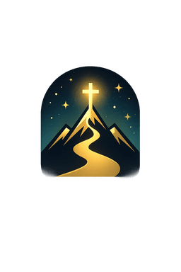 Arise: Daily Prayer Journal app logo — mountain with glowing cross and golden path
