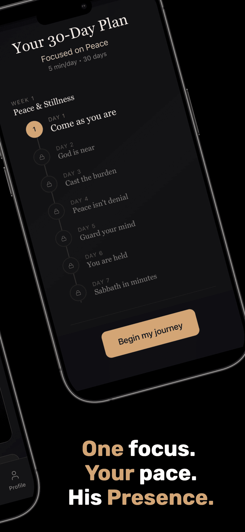 A glimpse inside the Holy Faith app