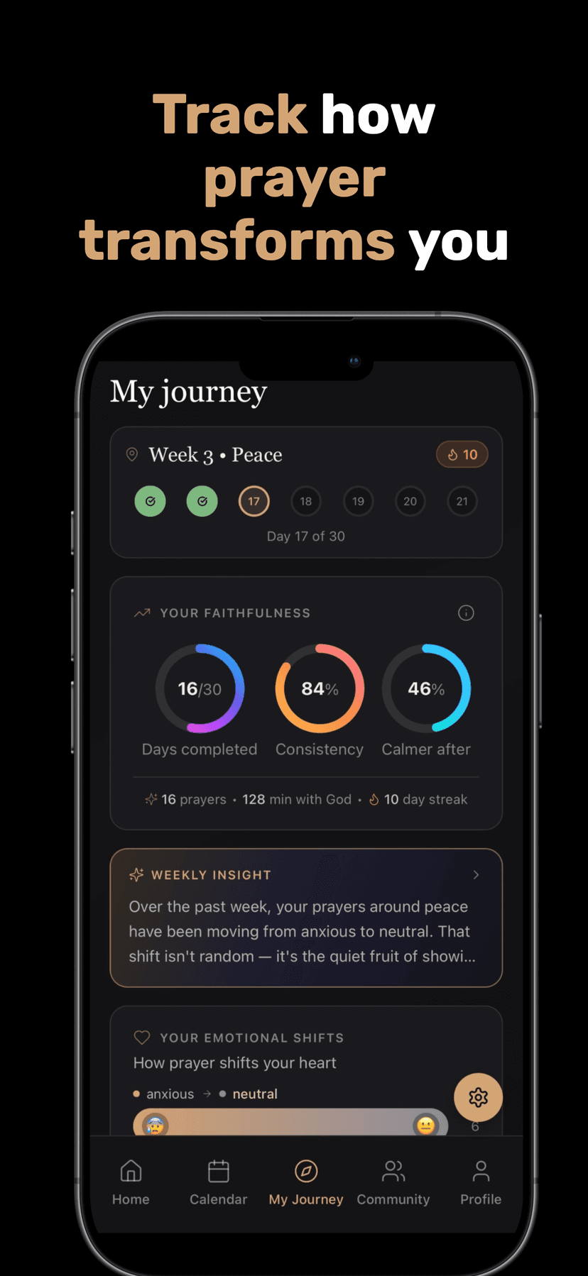 Discover more inside the Holy Faith app